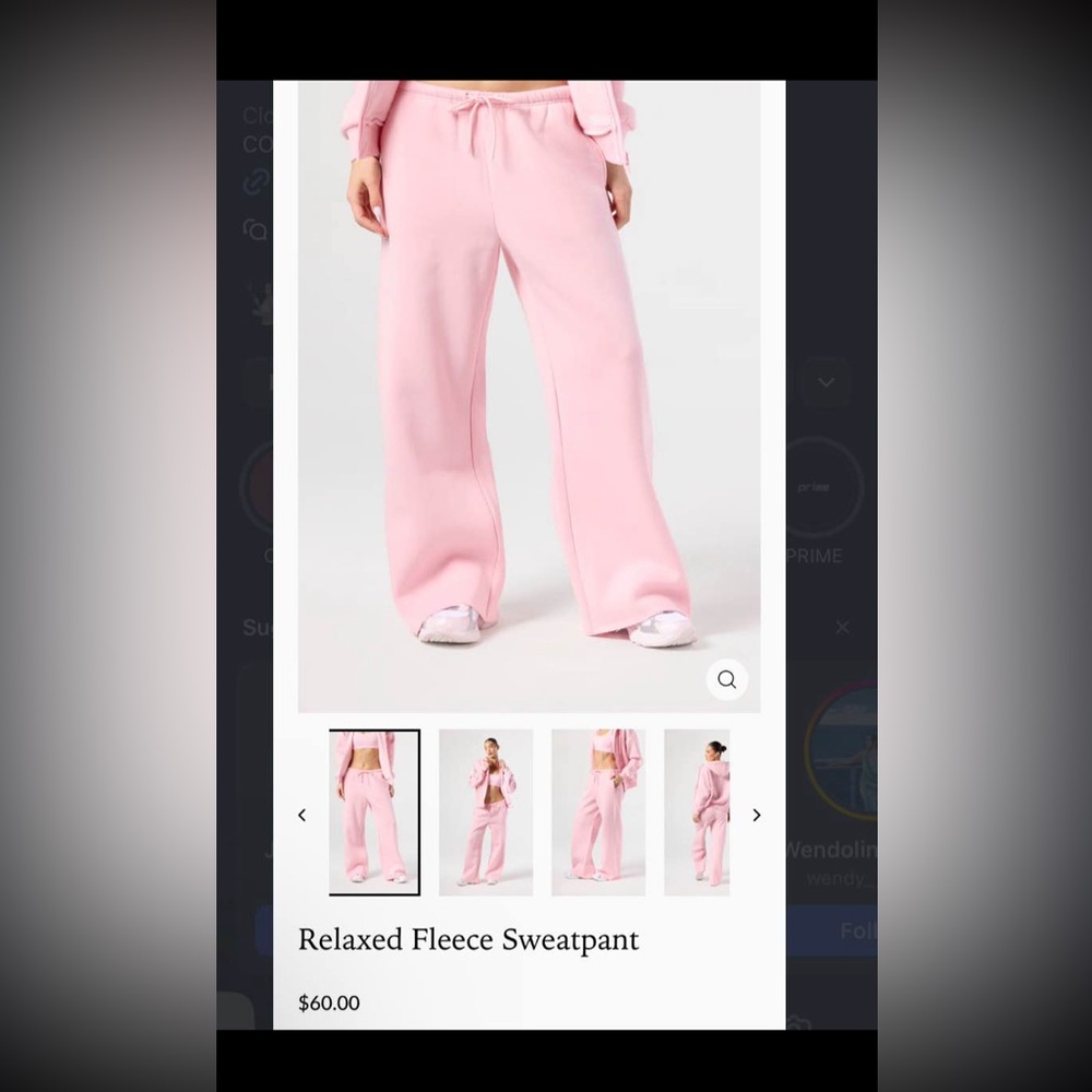 Onset Blush Pink Sweatpants - Picture 4 of 4